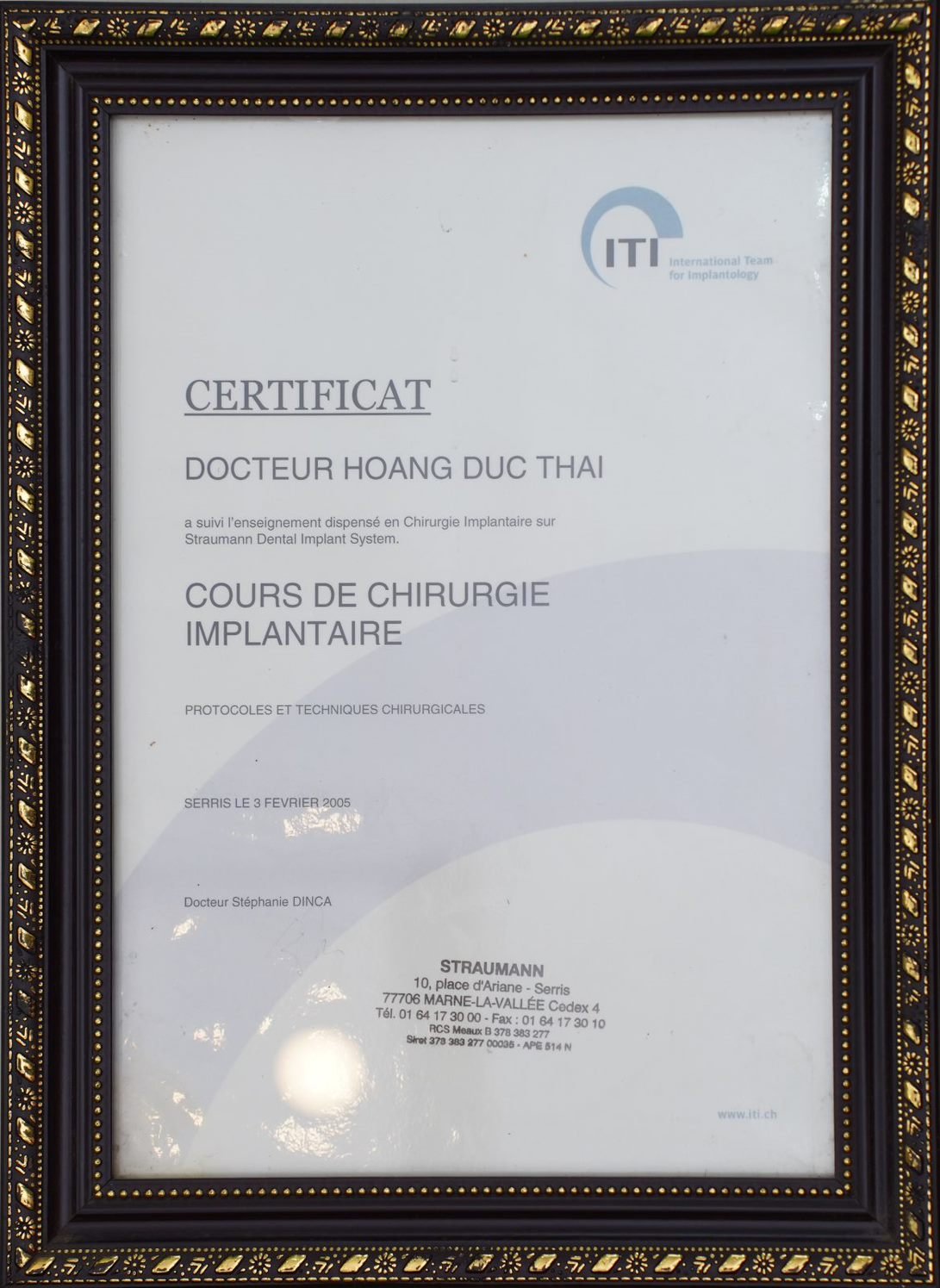 Chứng chỉ Phẫu thuật Implant - ITI International Team for Implantology