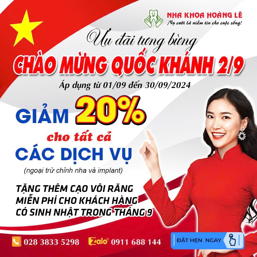 Ưu đãi tưng bừng chào mừng Quốc Khánh 2/9