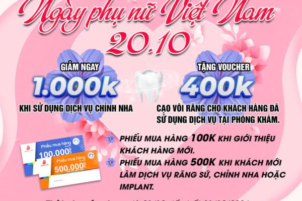 Chương trình ưu đãi nhân ngày Phụ nữ Việt Nam 20/10Chương trình ưu đãi nhân ngày Phụ nữ Việt Nam 20/10