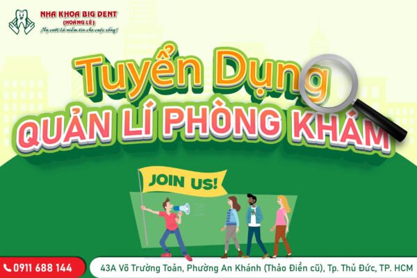 tuyển dụng quản lý phòng khám nha khoa