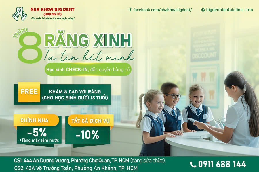 ưu đãi tháng 8
