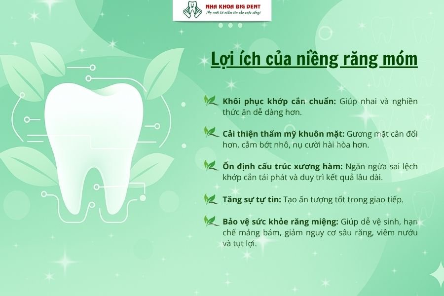 lợi ích khi niềng răng móm