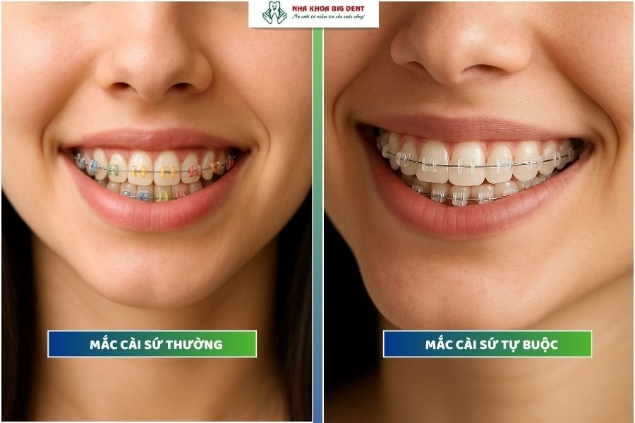 phân loại mắc cài sứ