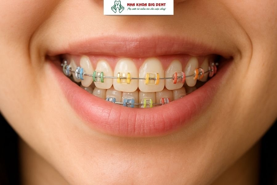 niềng răng mắc cài sứ