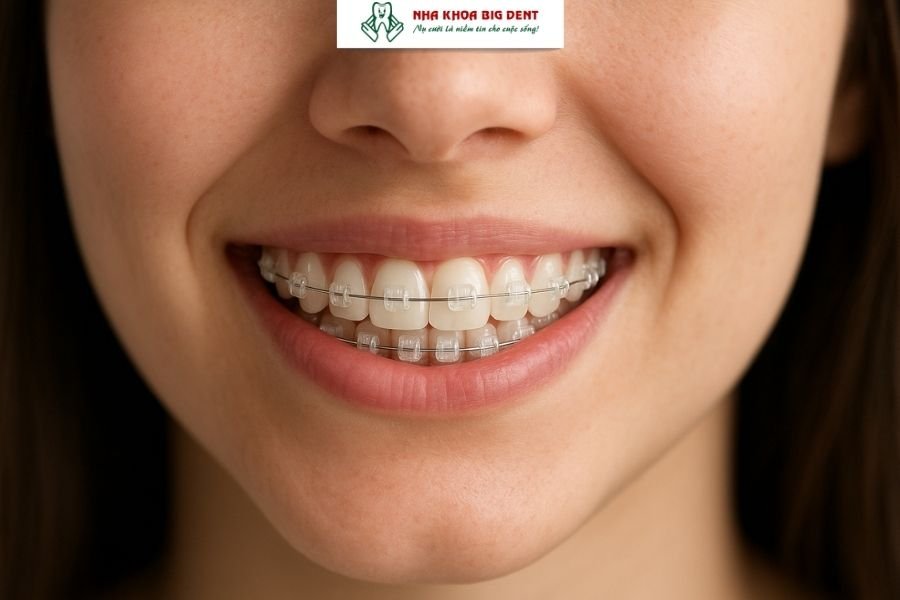 niềng răng mắc cài sứ