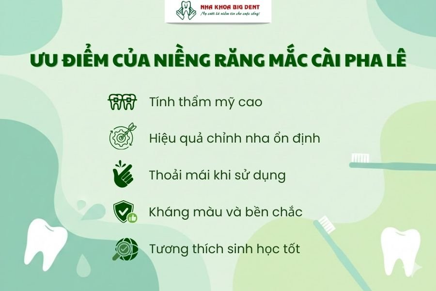 Ưu điểm khi niềng răng mắc cài pha lê.