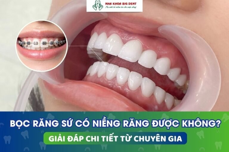 răng sứ có niềng được không