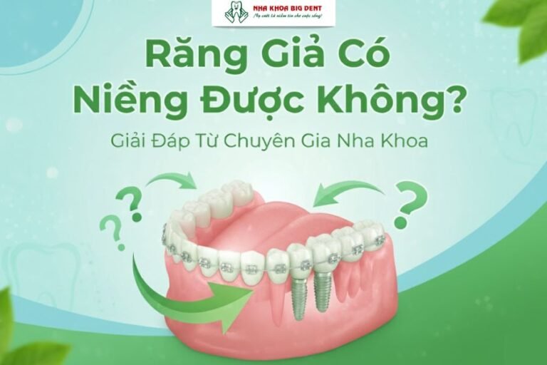 răng giả có niềng được không