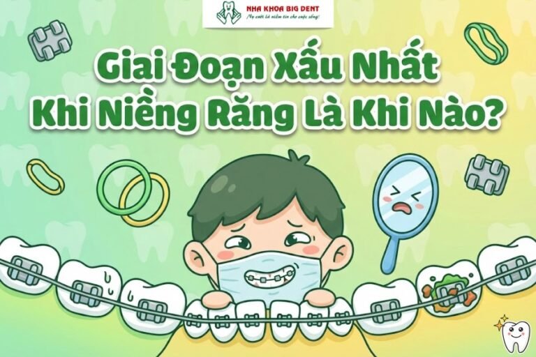 giai đoạn xấu nhất khi niềng răng
