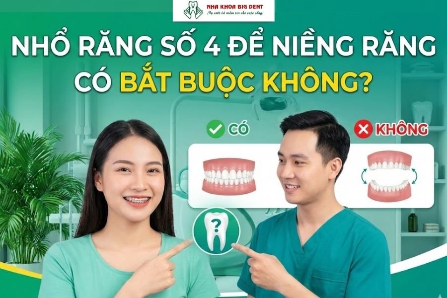 nhổ răng số 4 để niềng răng