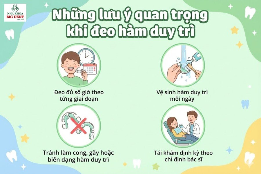niềng răng đeo hàm duy trì bao lâu