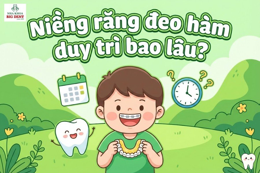niềng răng đeo hàm duy trì bao lâu