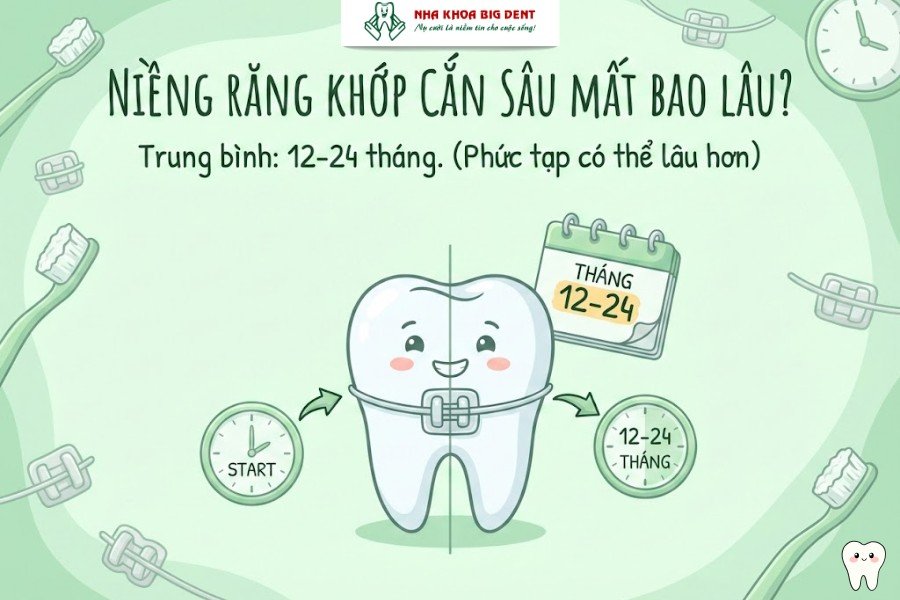 quy trình niềng răng khớp cắn sâu