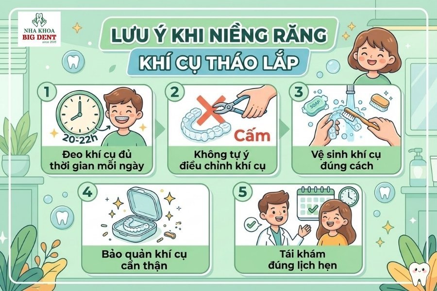 niềng răng tháo lắp