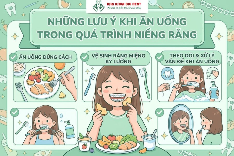 niềng răng nên ăn gì