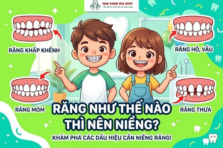 Răng như thế nào thì nên niềng