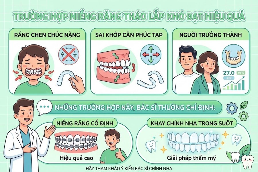 niềng răng tháo lắp