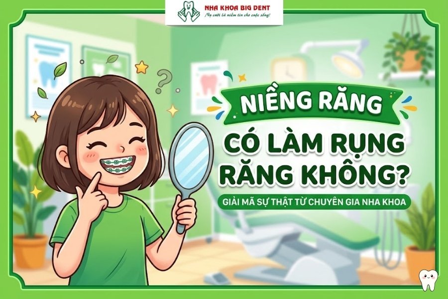 niềng răng có bị rụng răng không