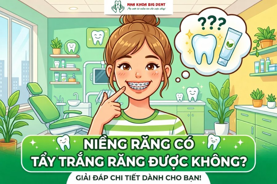 niềng răng có tẩy trắng răng được không