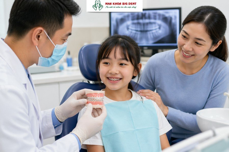 lưu ý khi niềng răng cho trẻ