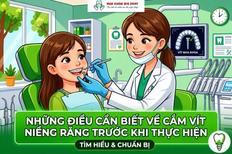 Cắm vít niềng răng