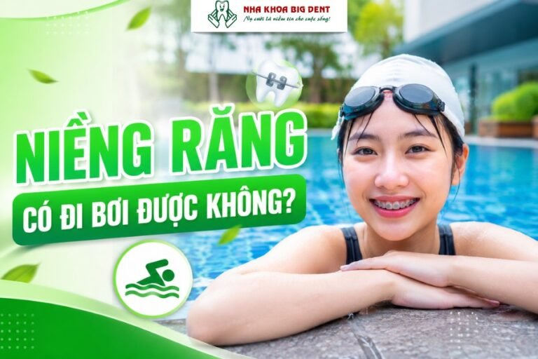 niềng răng có đi bơi được không