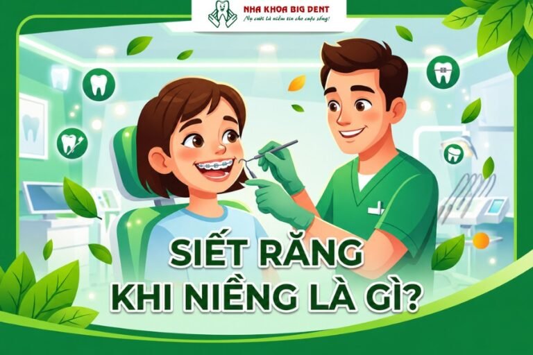 Siết răng khi niềng