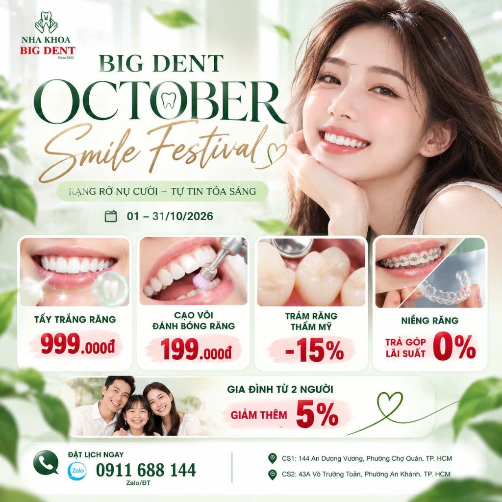 Big Dent October Smile Festival - Nha khoa Big Dent