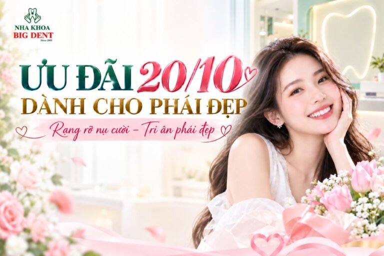 ưu đãi 20 10 tại nha khoa